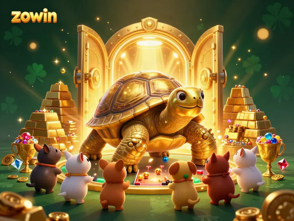 Experience the thrill of gaming at Zowin with vivid golden visuals and exciting action.
