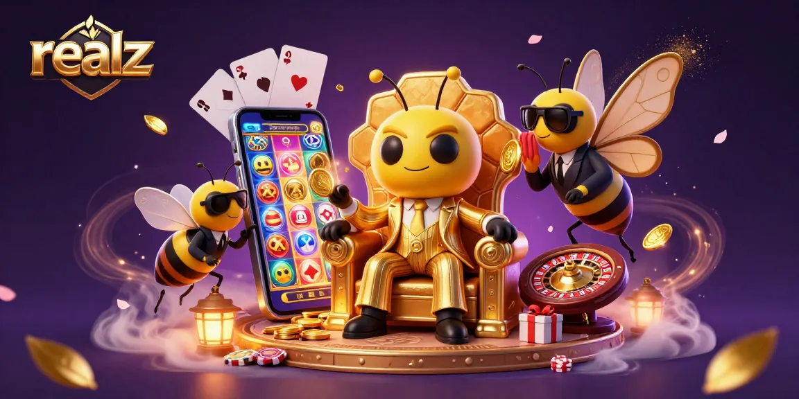 Experience the thrill of realz casino adventures with our bumblebee mob boss and his flanking guards.